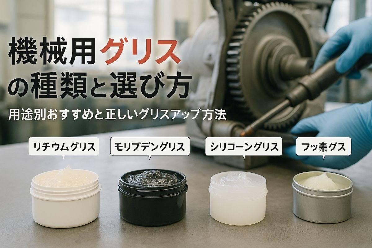 機械でグリスを使う種類や選び方を徹底解説｜用途別のおすすめ商品と正しいグリスアップ方法