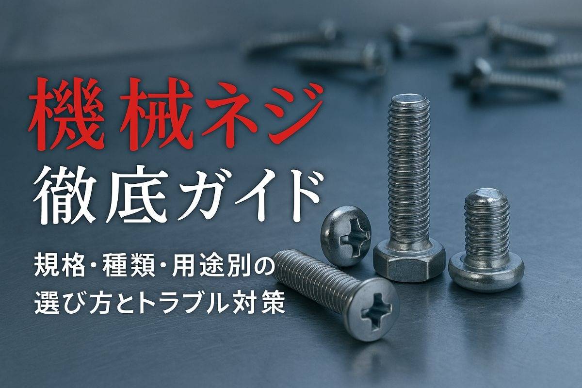 機械ネジの基礎から規格・種類・用途別の選び方とトラブル対策まで徹底ガイド