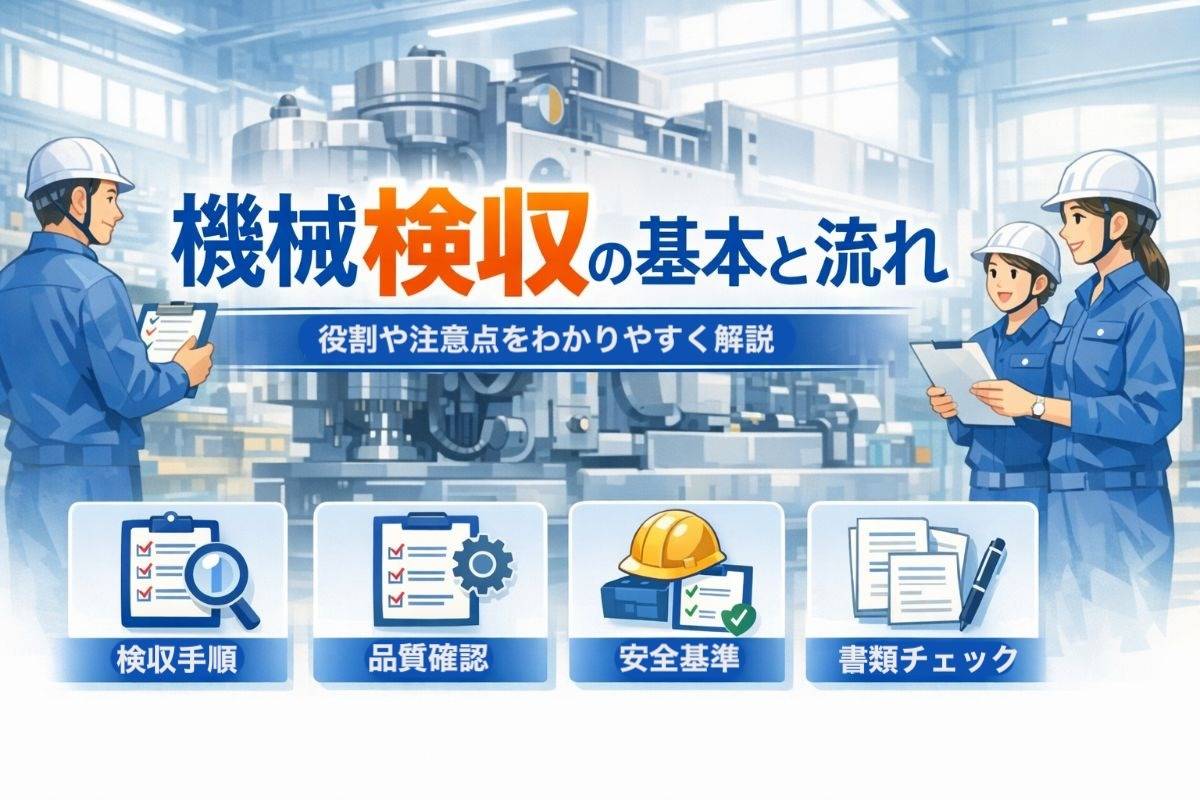 機械の検収の流れと基本知識を徹底解説！役割や注意点なども紹介