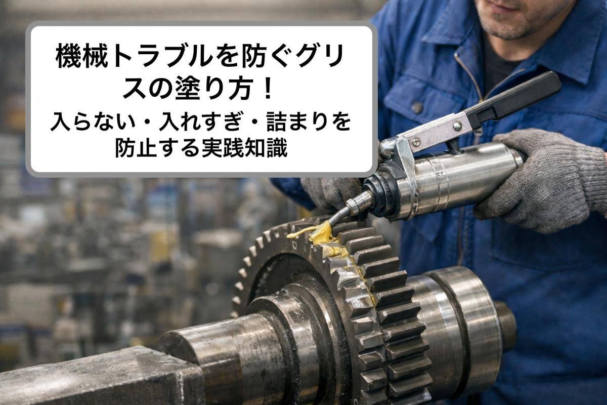 機械トラブルを防ぐグリスの塗り方！入らない・入れすぎ・詰まりを防止する実践知識