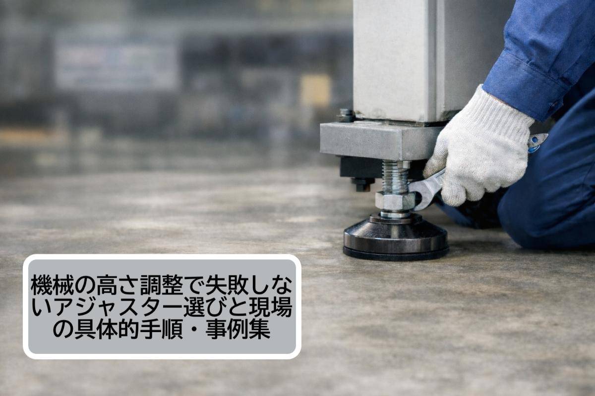 機械の高さ調整で失敗しないアジャスター選びと現場の具体的手順・事例集