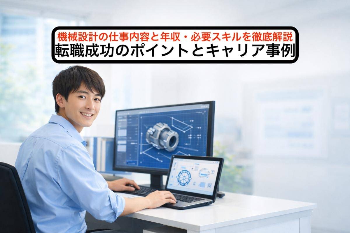 機械設計の仕事内容と年収・必要スキルを徹底解説｜転職成功のポイントとキャリア事例