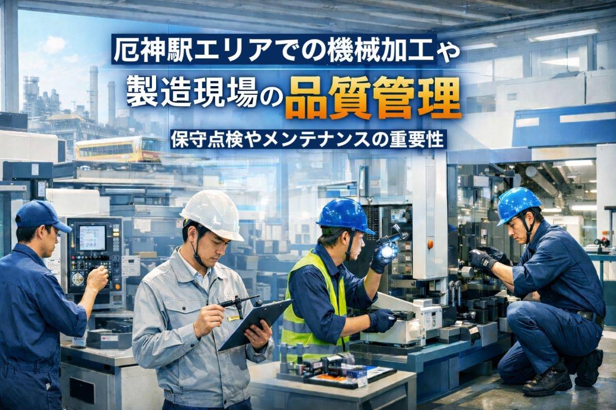 厄神駅エリアでの機械加工や製造現場の品質管理｜保守点検やメンテナンスの重要性