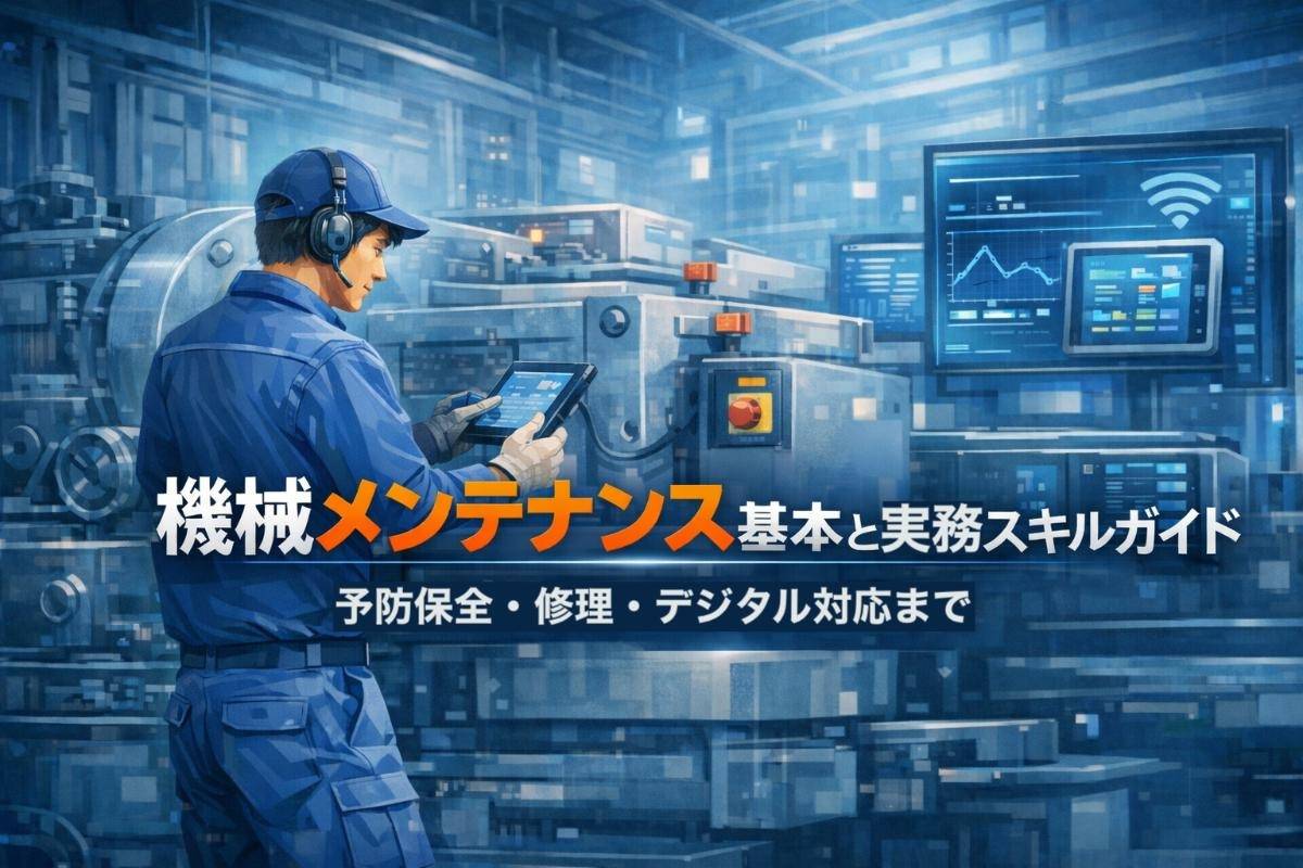 機械メンテナンスの基本と実務スキルガイド｜予防保全・修理・デジタル対応まで
