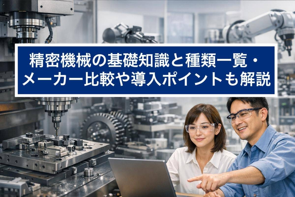 精密機械の基礎知識と種類一覧・メーカー比較や導入ポイントも解説